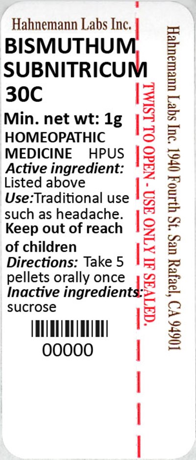 Bismuthum Subnitricum 30c 1g (Bismuthum Subnitricum 30c 1g)